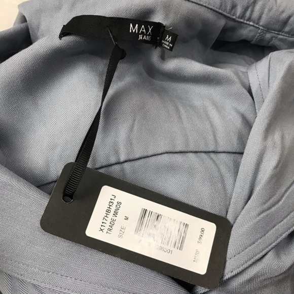 Max Jeans Women’s size medium Tencel Trade Winds Button Up Shirt Jacket NWT - Picture 4 of 5